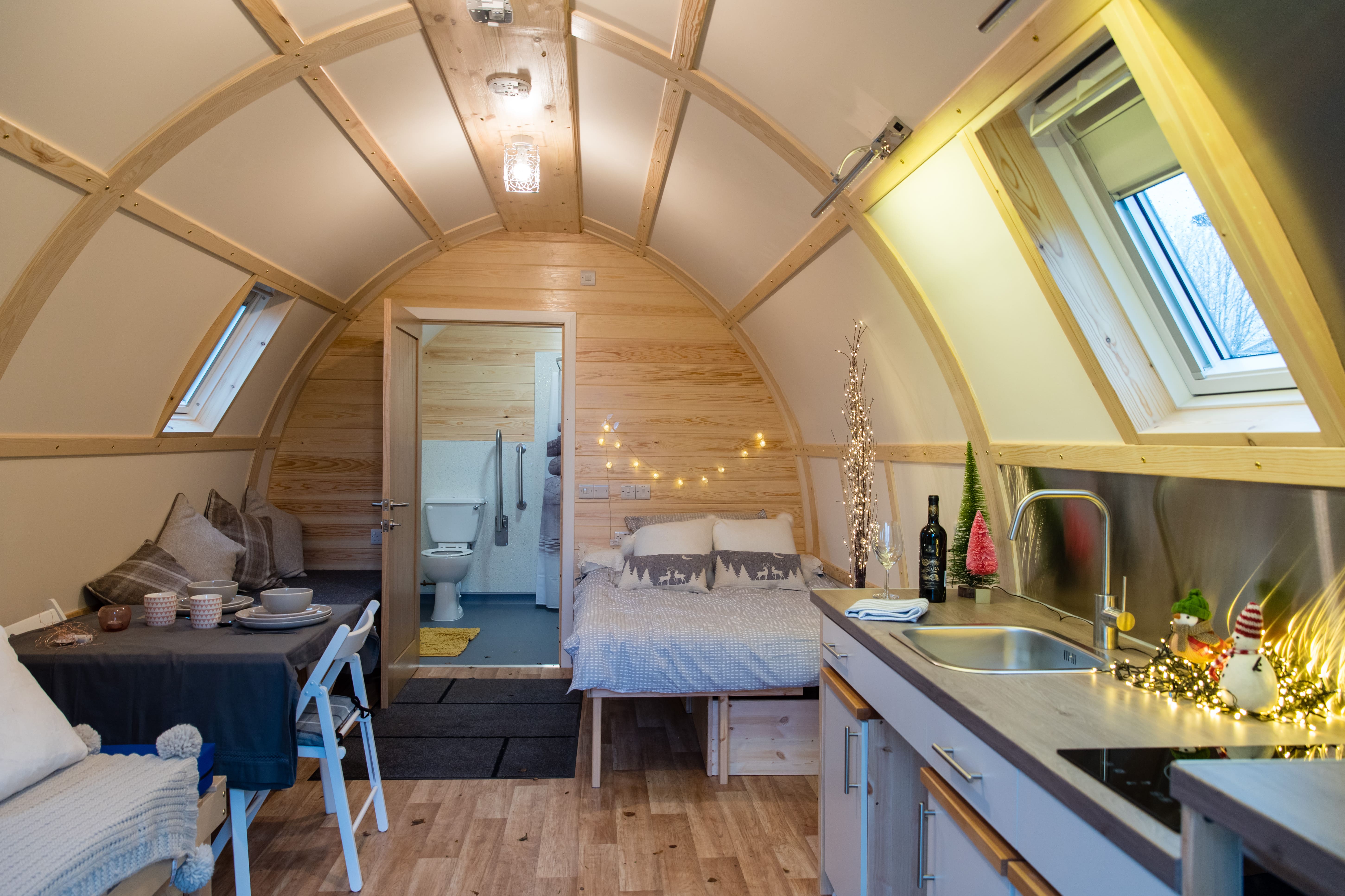 Internal photograph of our accesible cabin