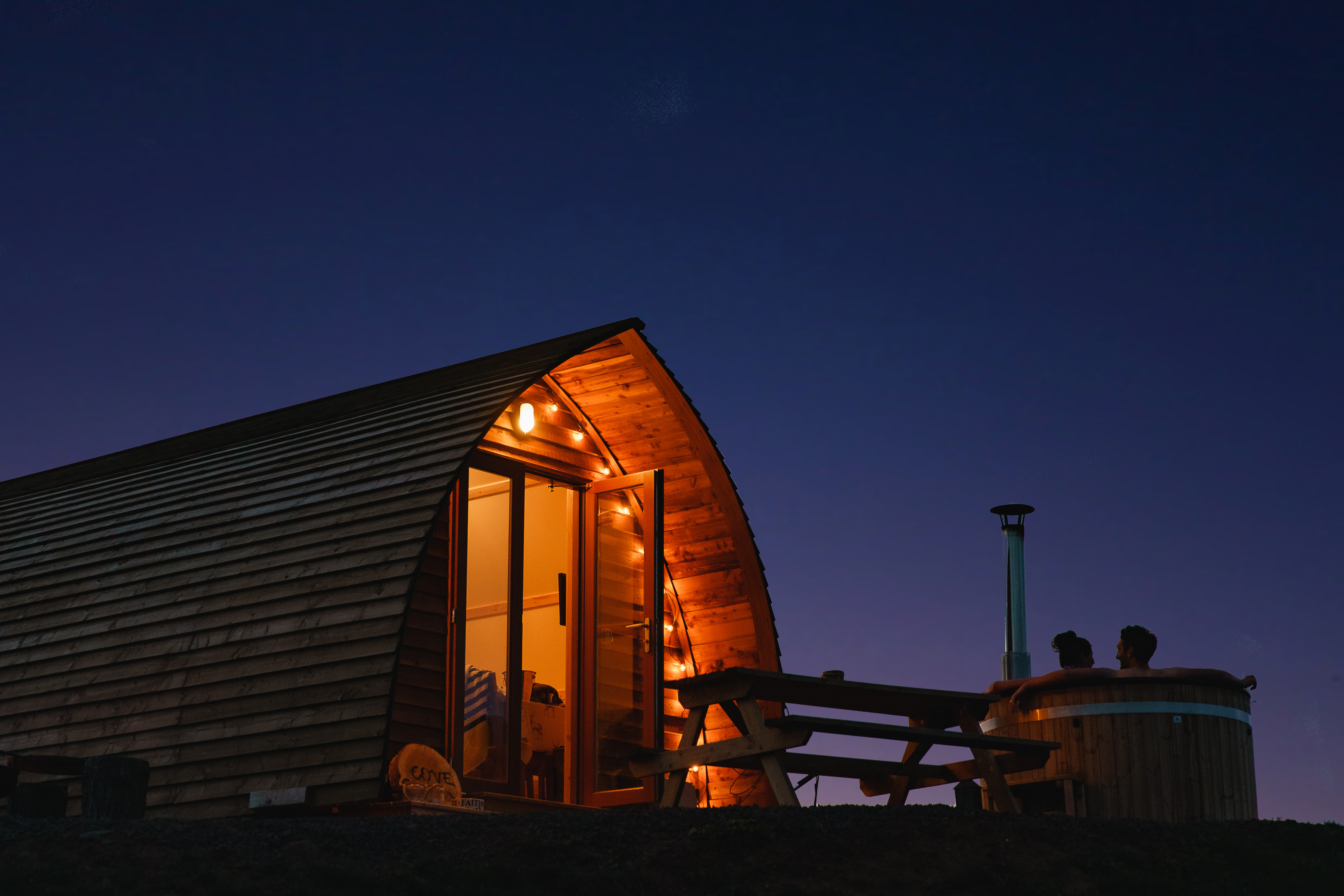 Cove Farm Sunset with a hot tub