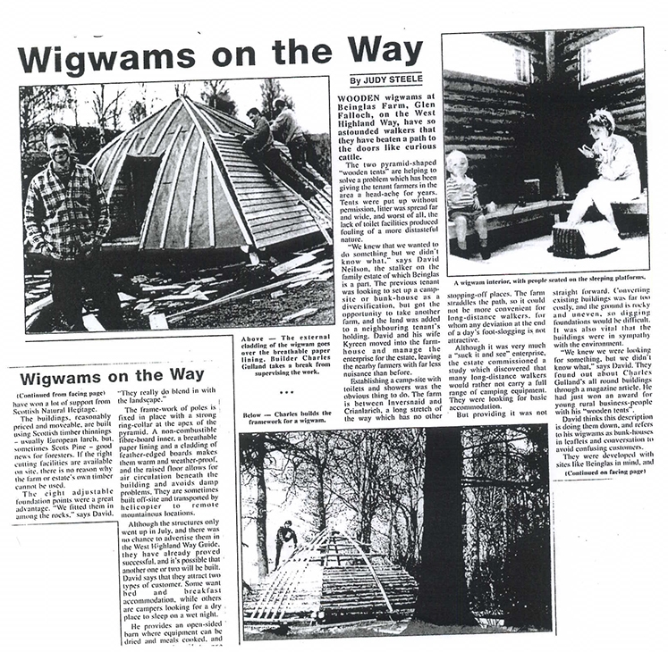 The first ever Wigwam!