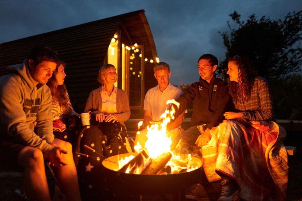 Group round the fire