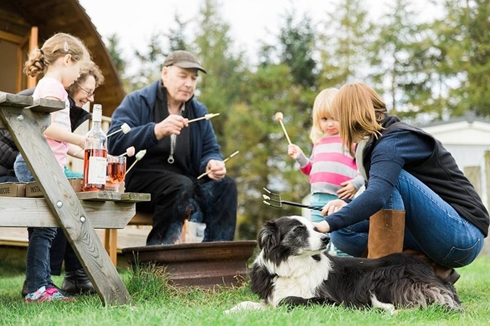 Family enjoying great holidays in the great outdoors