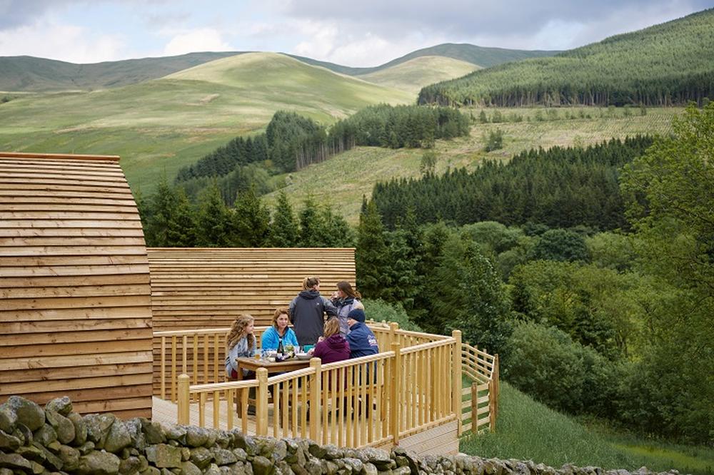 The hills surrounding Wigwam Holidays Moffat