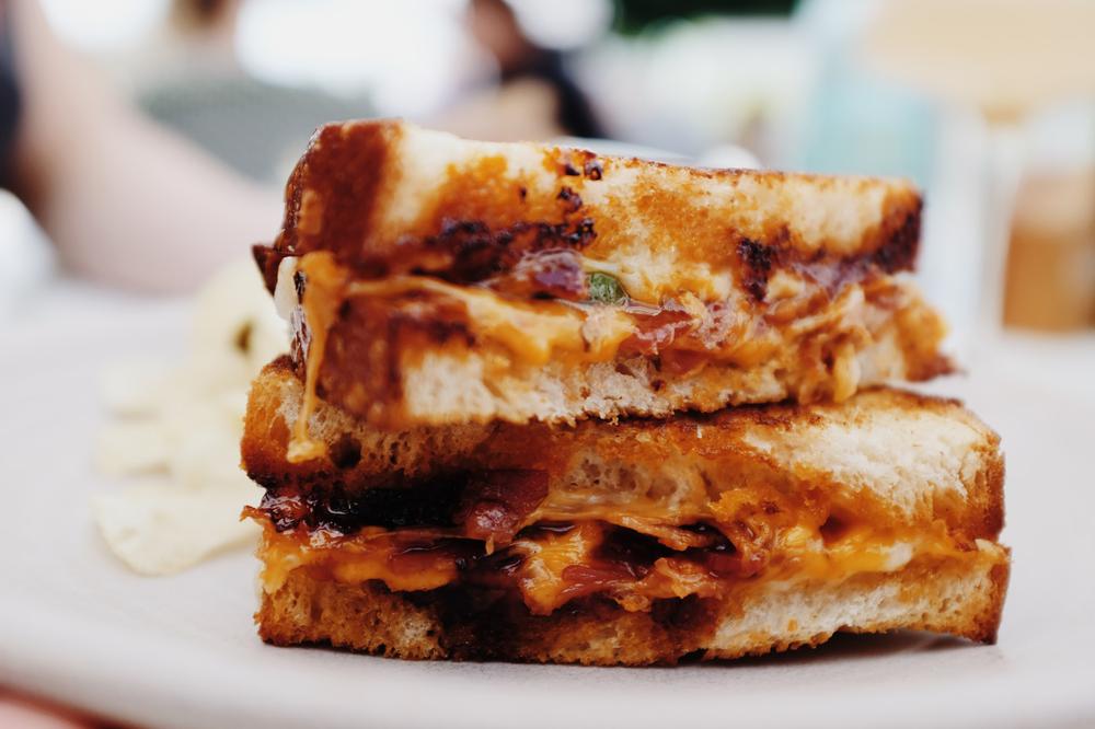 Ploughman’s campfire toastie